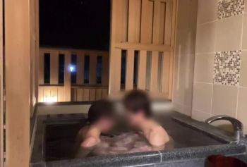 温泉旅館の露天風呂ねっとりSEX動画の流出 パイズリ手コキでドМイケメン男をイかせる痴女がえろすぎる。 порно тентакли 日本人素人個人撮影 - えむゆみカップル